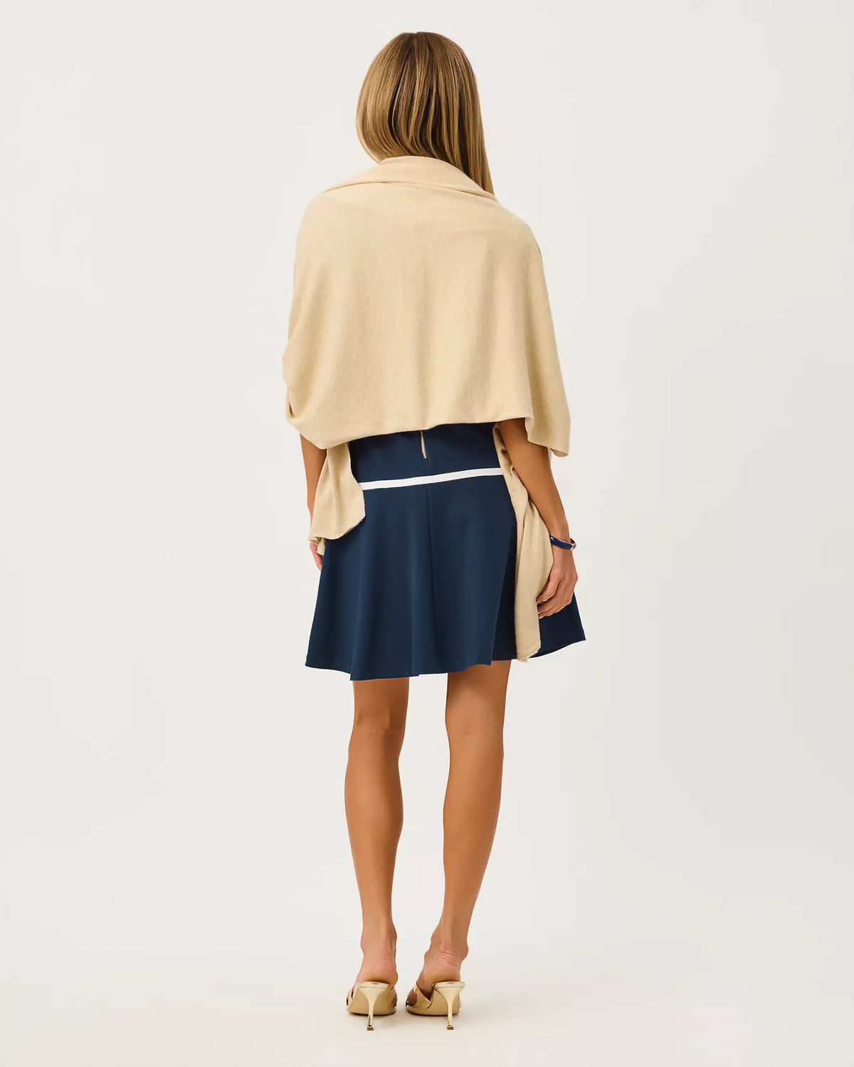 Lanelle Wrap - Heathered Wicker Tan Metallic
