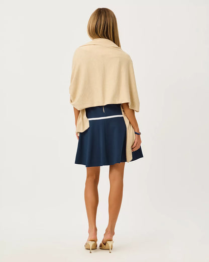 Lanelle Wrap - Heathered Wicker Tan Metallic