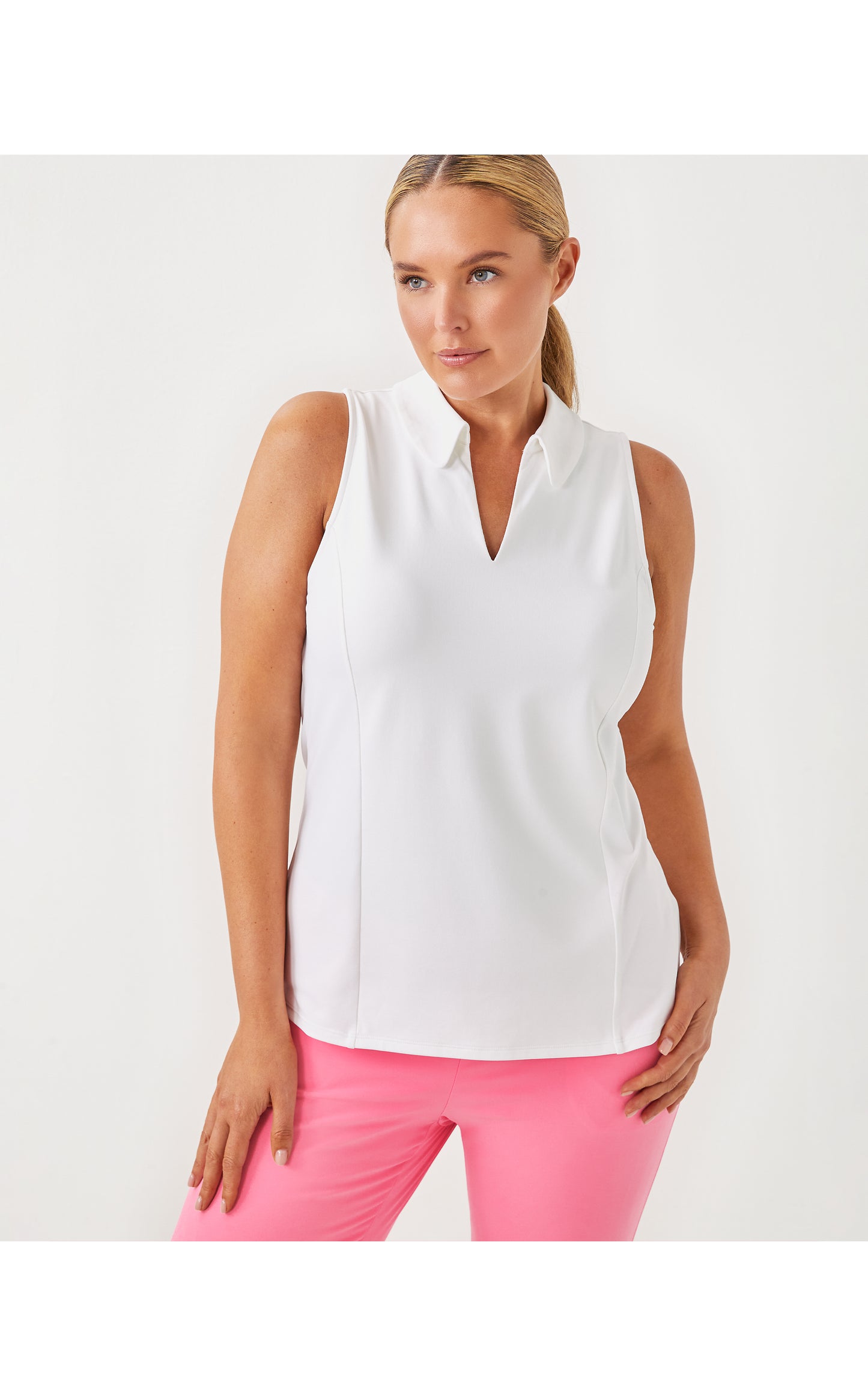UPF 50+ Luxletic Martina Polo - Resort White