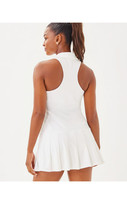 UPF50+ Dania Pleated Dress - Resort White