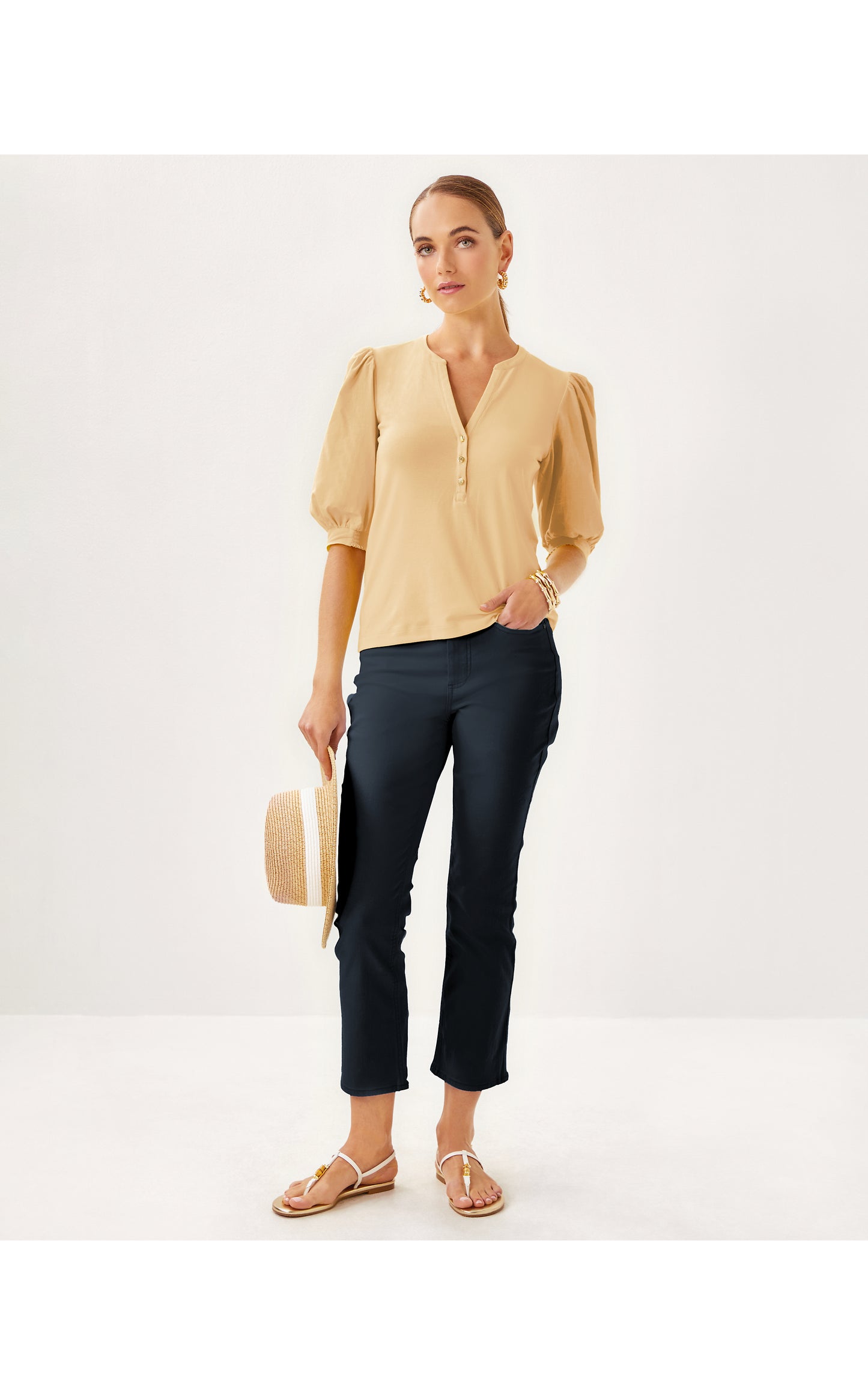 Ronson Knit Top - Wicker Tan