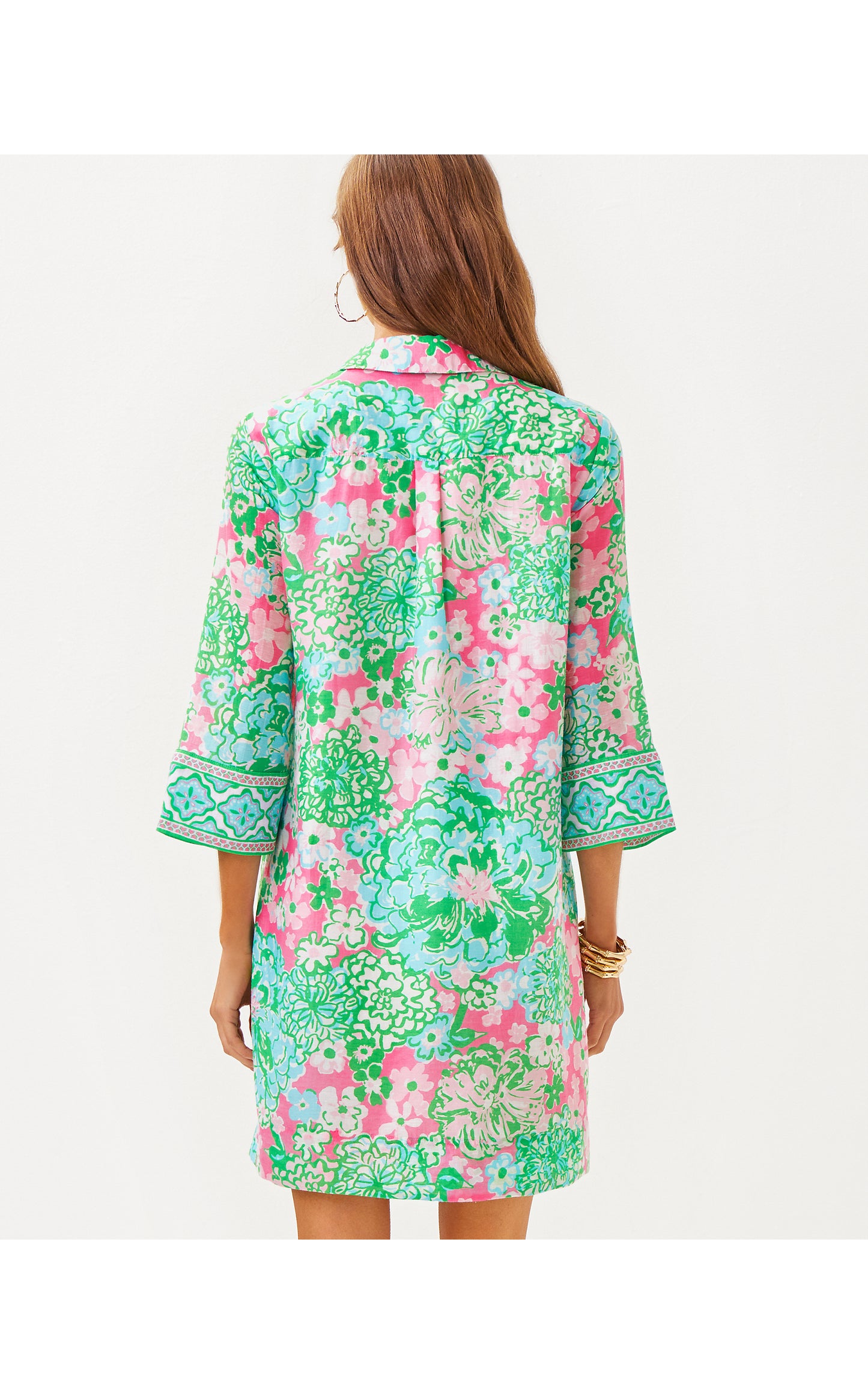 Daphnie Tunic Dress - Plumes In Bloom