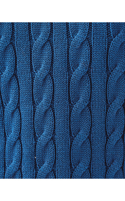 Brockton Crew Neck Sweater - Starlight Navy x Coconut Tipping