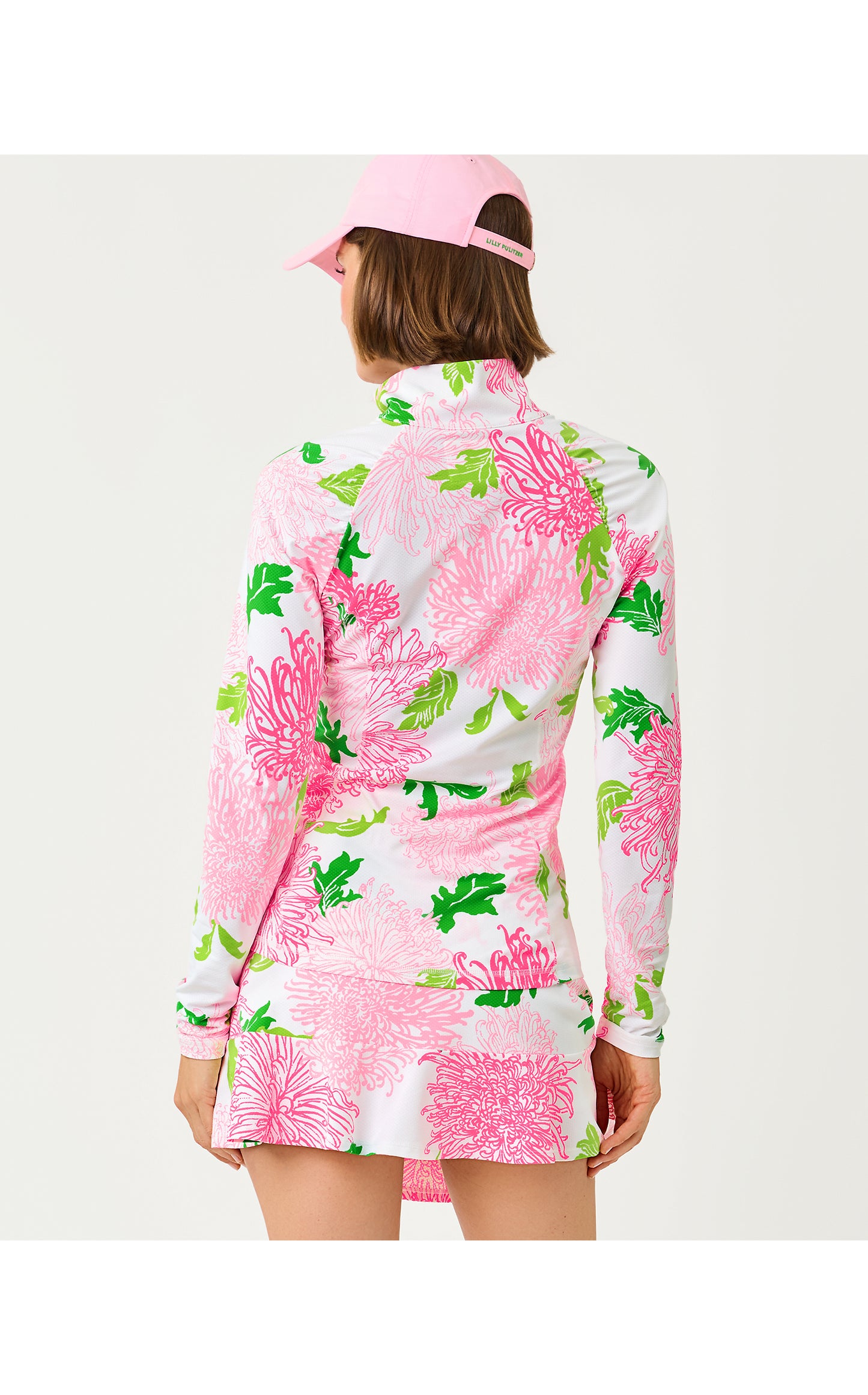 UPF50+ Justine Half Zip - Resort White Lil Go With The Flow