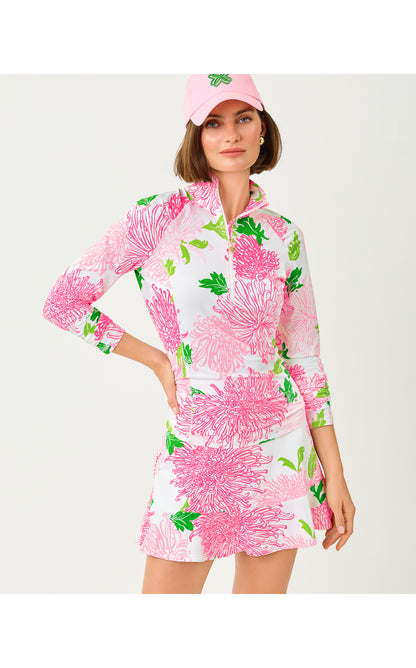 UPF50+ Justine Half Zip - Resort White Lil Go With The Flow