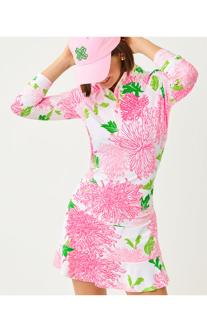 UPF50+ Justine Half Zip - Resort White Lil Go With The Flow