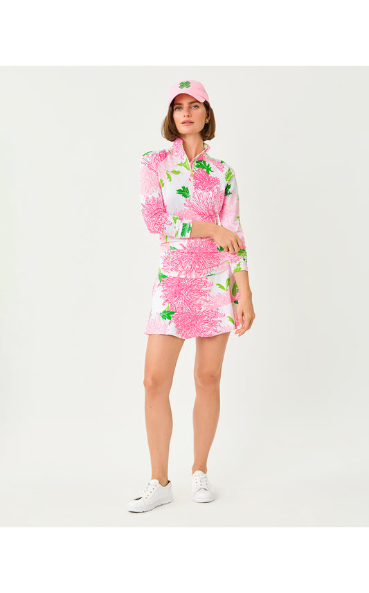 UPF50+ Justine Half Zip - Resort White Lil Go With The Flow