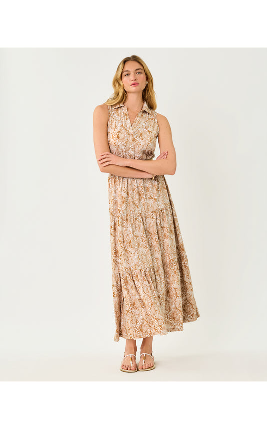 Riegan Maxi Dress - Iced Latte Lil Jims Stuff