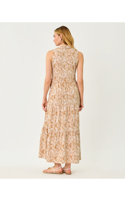 Riegan Maxi Dress - Iced Latte Lil Jims Stuff