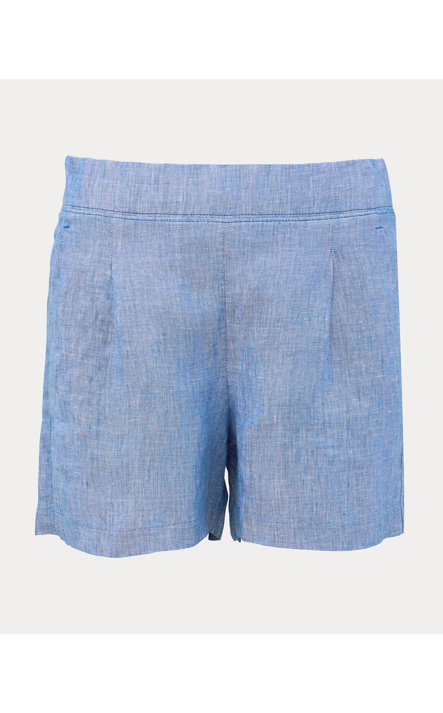 Captina Linen Short - Starlight Navy X Resort White