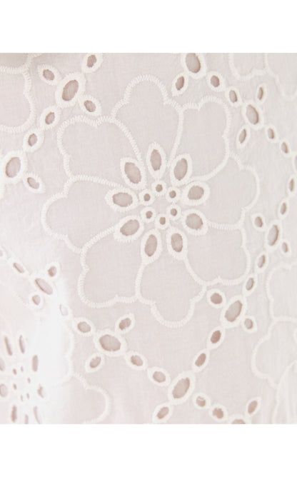 Croix Eyelet Short - Resort White Beach Haven Eyelet