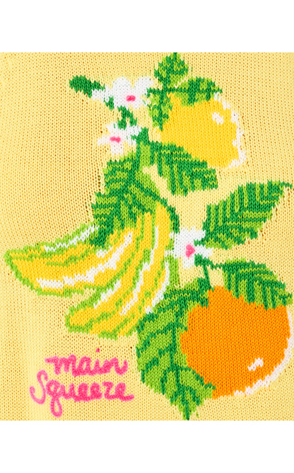 Emra Sweater Tank - Finch Yellow Zesty Jacquard