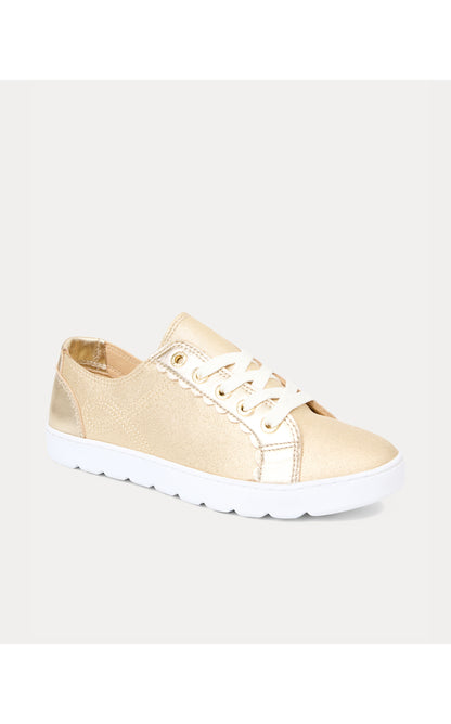 The Lilly Sneaker - Gold Metallic