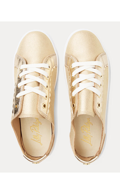 The Lilly Sneaker - Gold Metallic