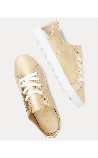 The Lilly Sneaker - Gold Metallic