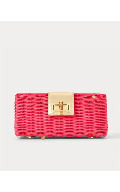 Leena Wicker Clutch - Paradise Punch