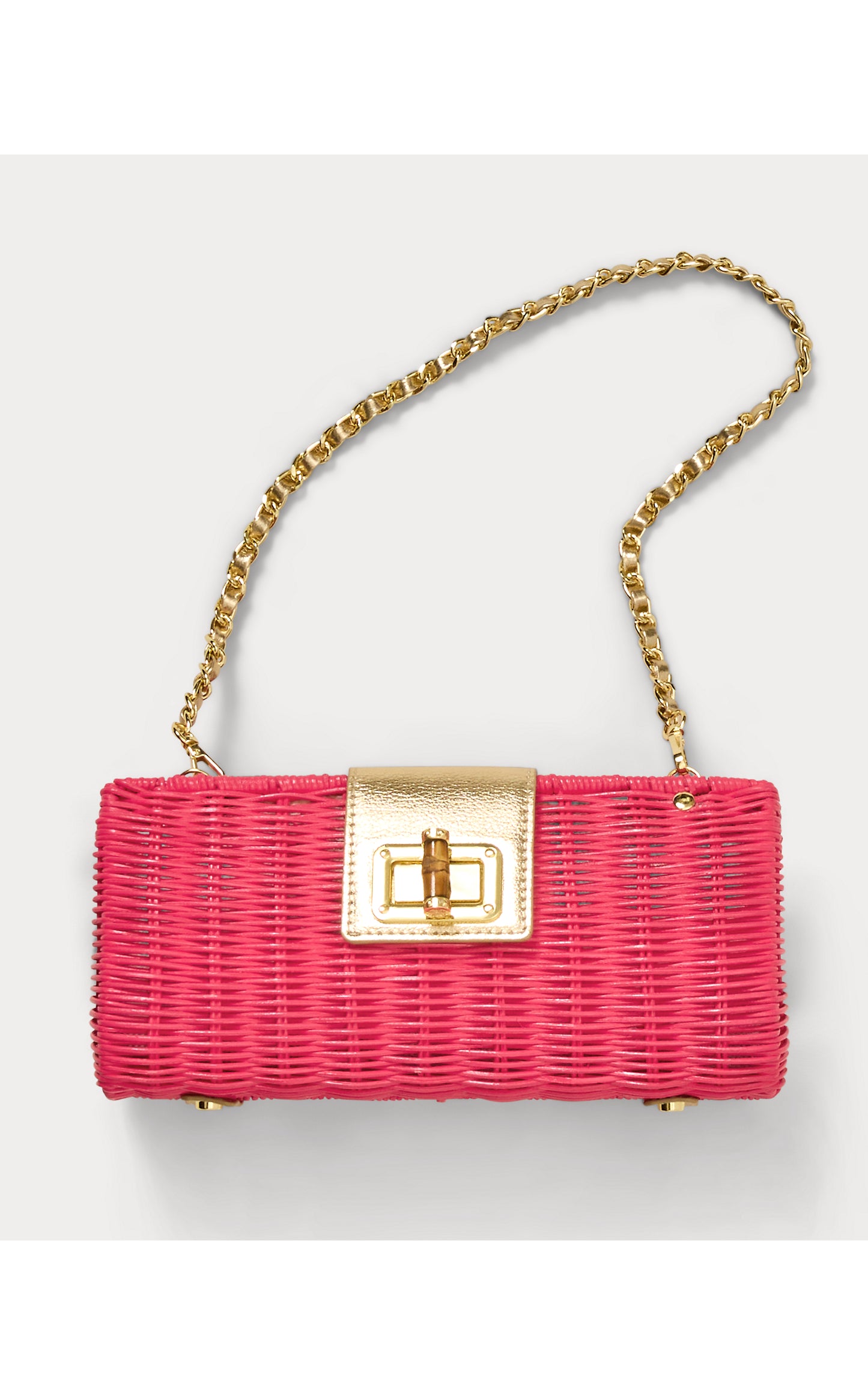 Leena Wicker Clutch - Paradise Punch