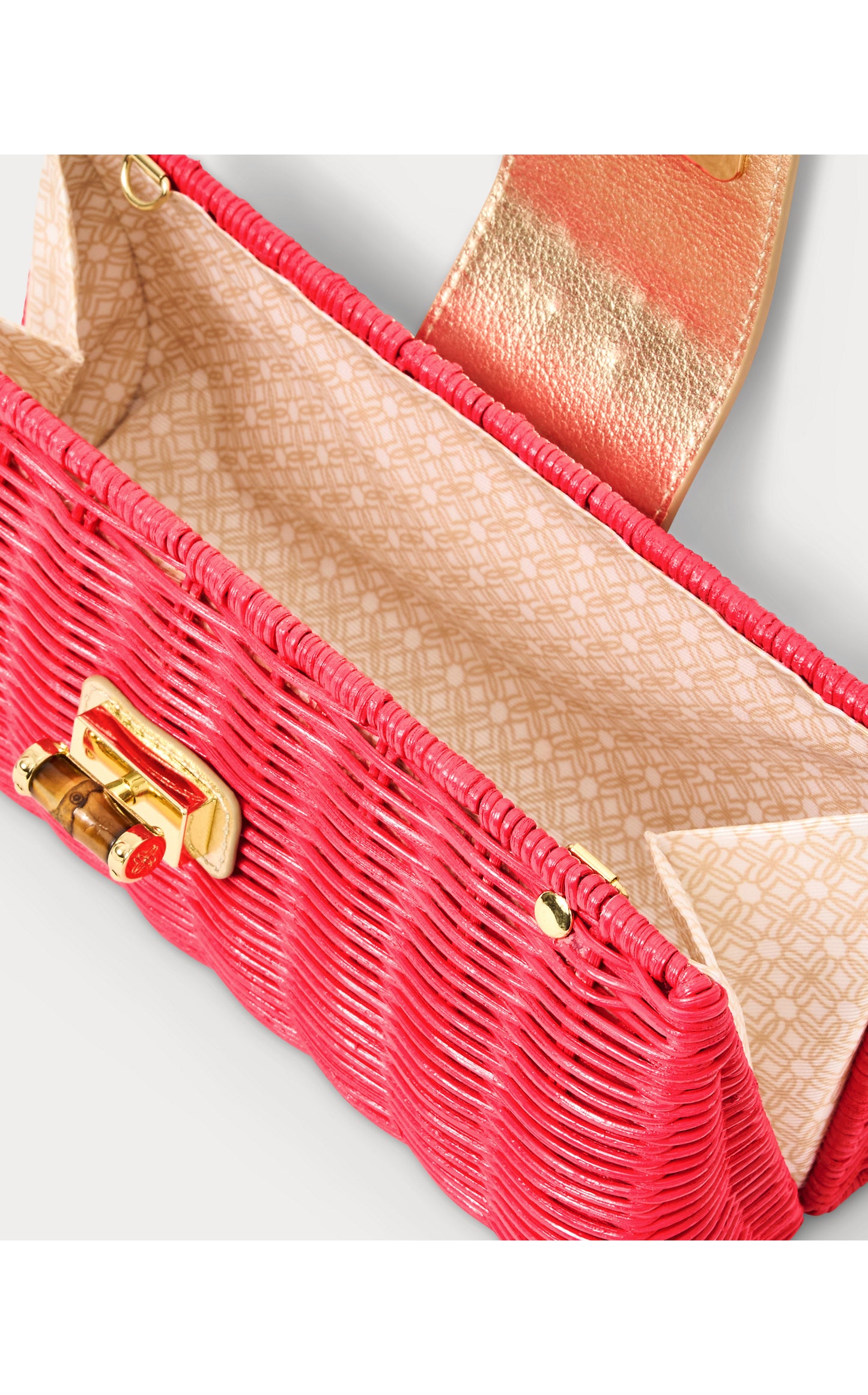 Leena Wicker Clutch - Paradise Punch