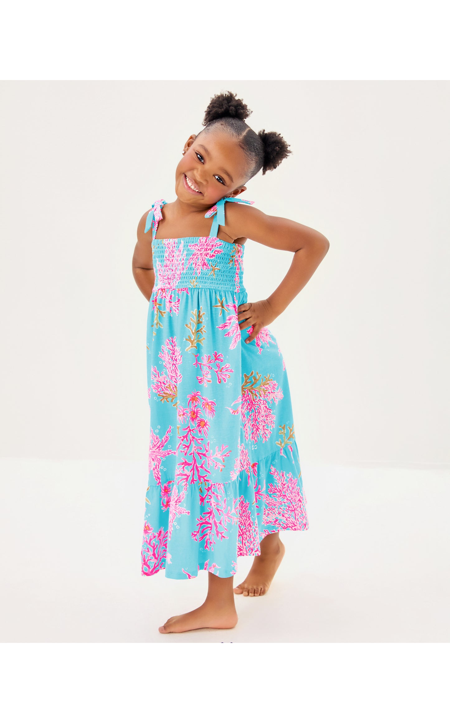 Mini Kailua Maxi Dress - Royal Coral