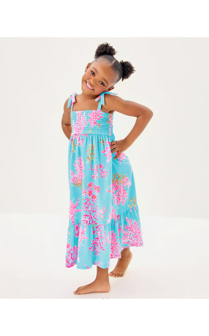 Mini Kailua Maxi Dress - Royal Coral