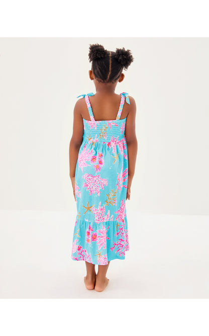 Mini Kailua Maxi Dress - Royal Coral