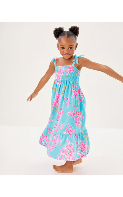 Mini Kailua Maxi Dress - Royal Coral