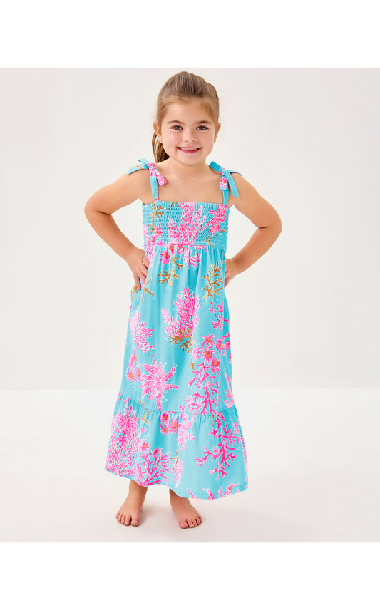 Mini Kailua Maxi Dress - Royal Coral