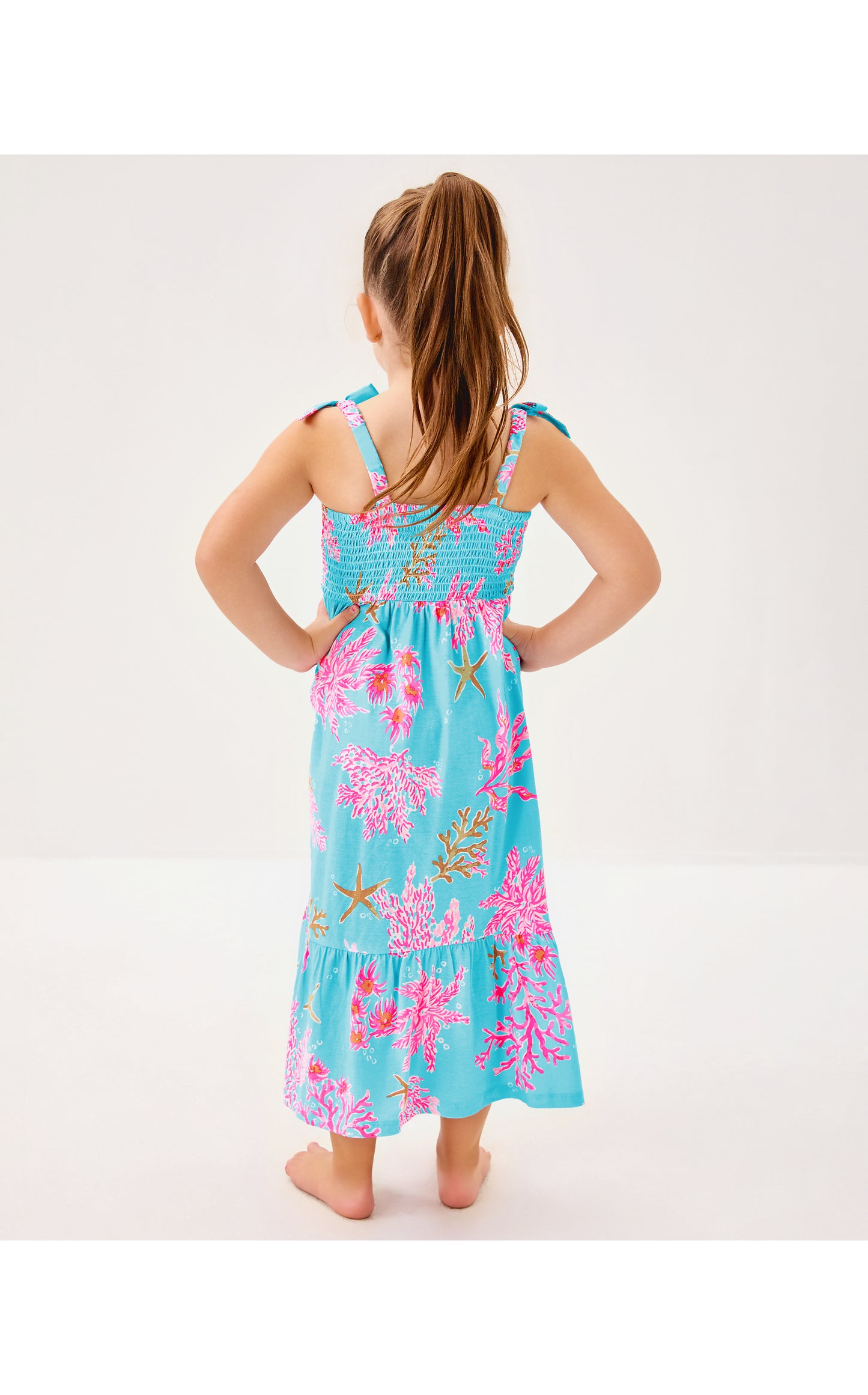 Mini Kailua Maxi Dress - Royal Coral
