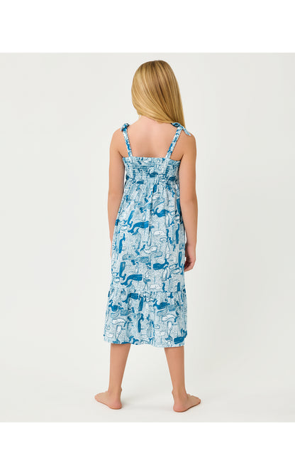 Mini Kailua Maxi Dress - Nassau Blue Thar She Blows