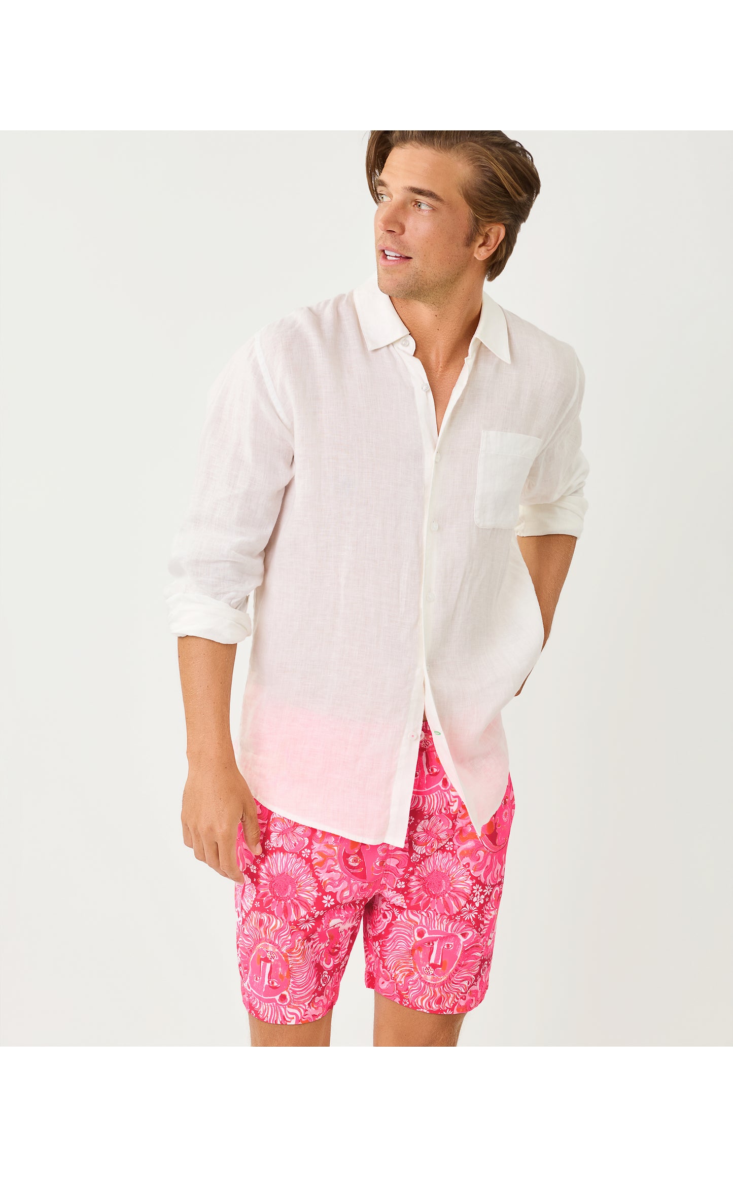 Mens Stuff Del Lago Swim Trunk - Paradise Punch Jims Stuff