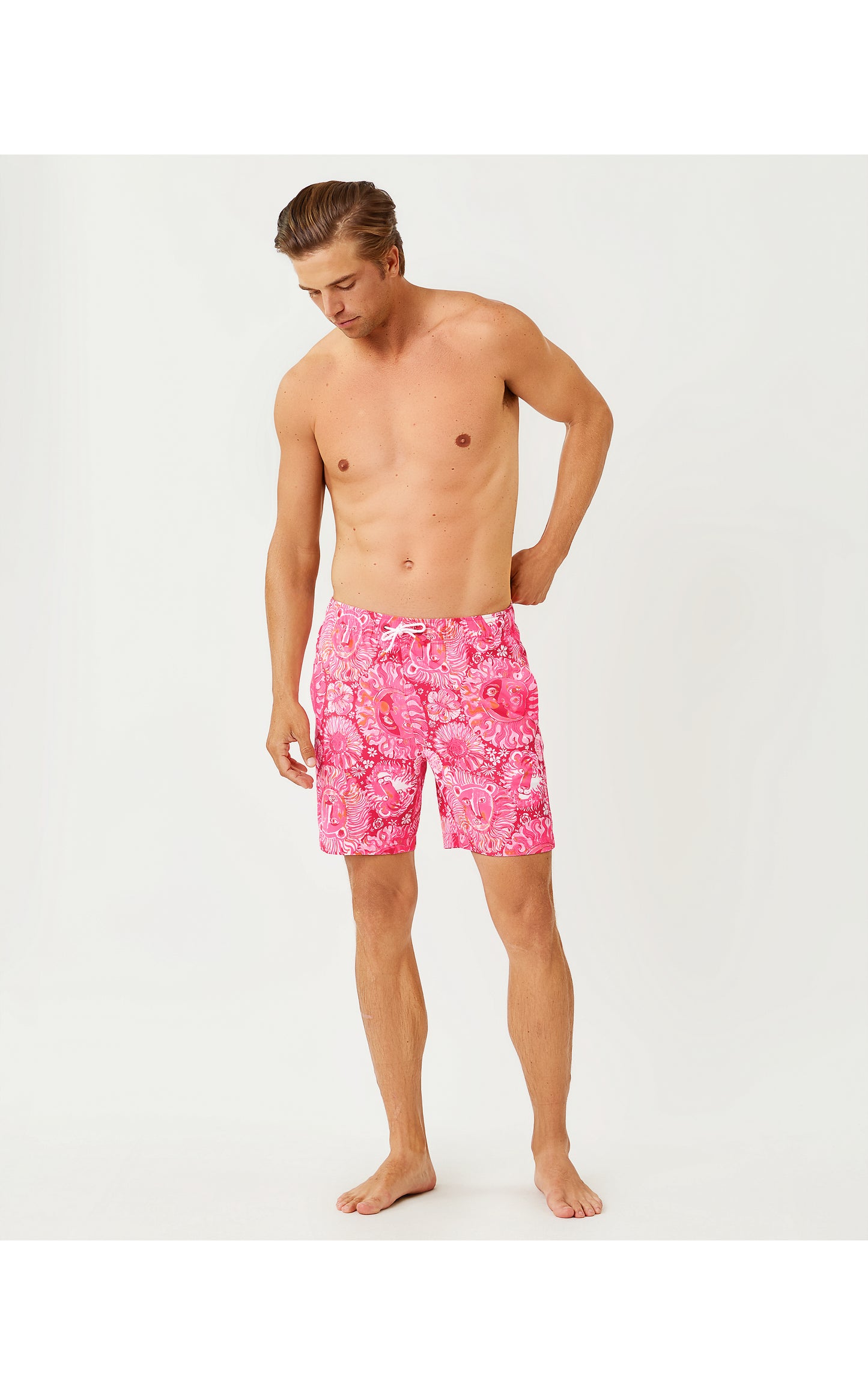 Mens Stuff Del Lago Swim Trunk - Paradise Punch Jims Stuff