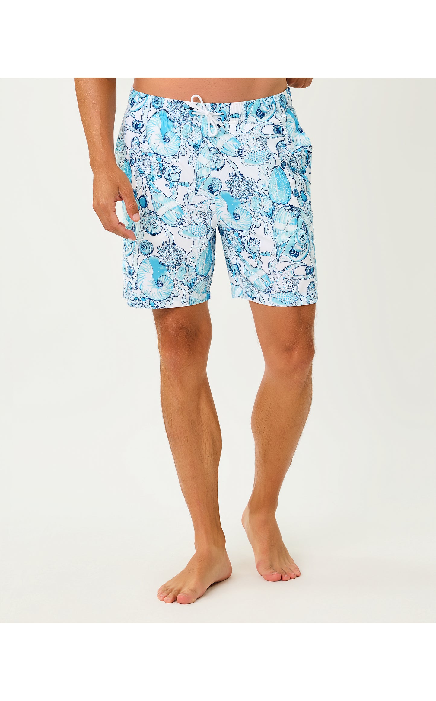 Mens Stuff Del Lago Swim Trunk - Resort White Shell Shine
