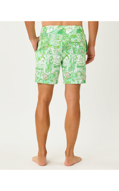 Mens Stuff Del Lago Swim Trunk - Resort White Ship To Shore