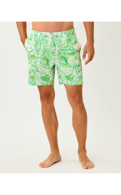Mens Stuff Del Lago Swim Trunk - Resort White Ship To Shore
