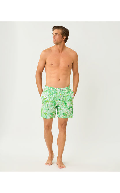 Mens Stuff Del Lago Swim Trunk - Resort White Ship To Shore