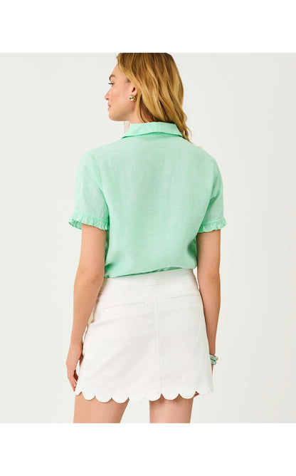 Carden Ruffle Top - Mint Condition X Resort White