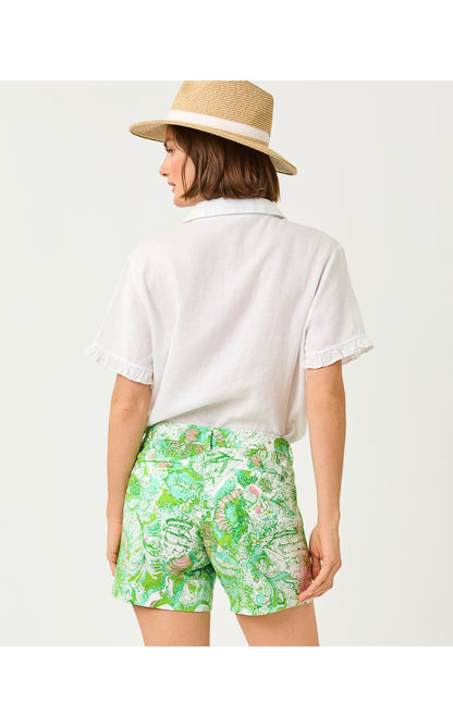 Carden Ruffle Top - Resort White