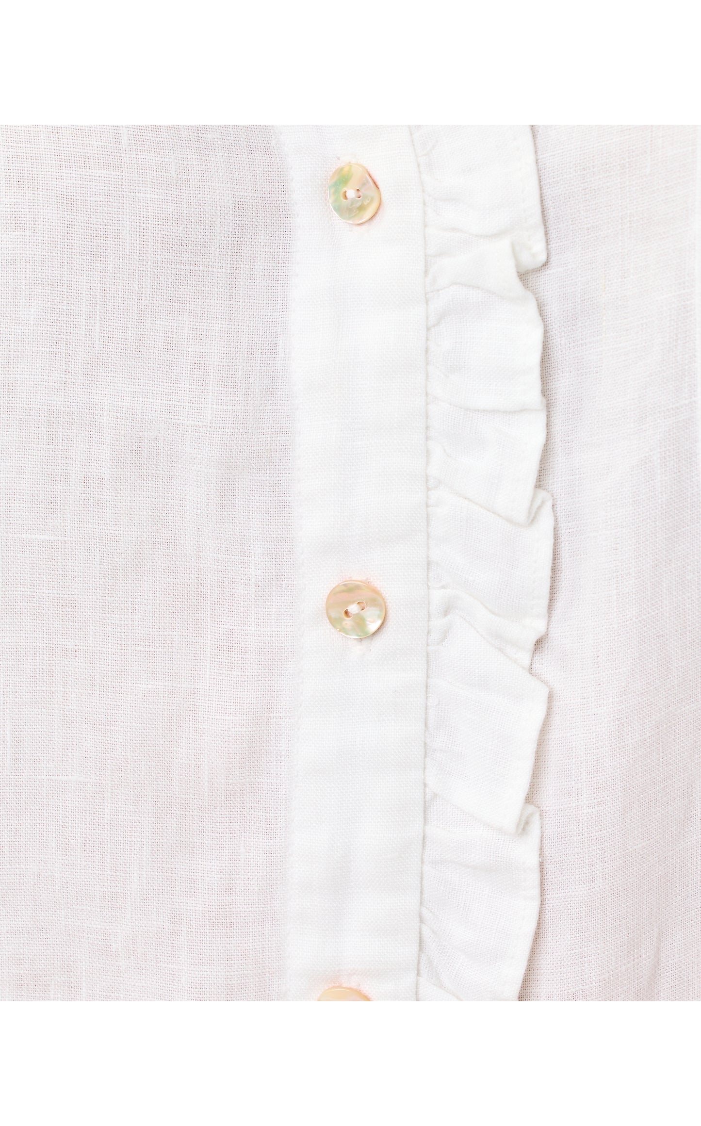 Carden Ruffle Top - Resort White
