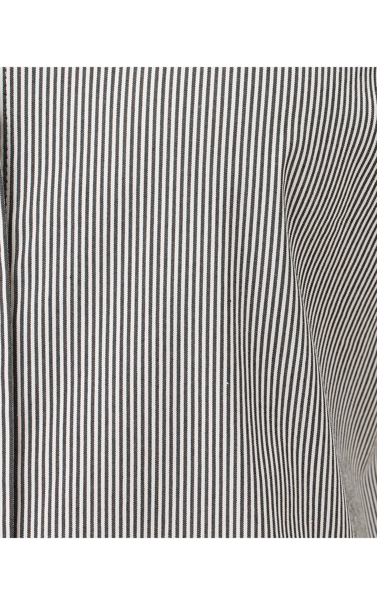 The RicRac Lilly Shirt - Noir Mirror Shirting Stripe