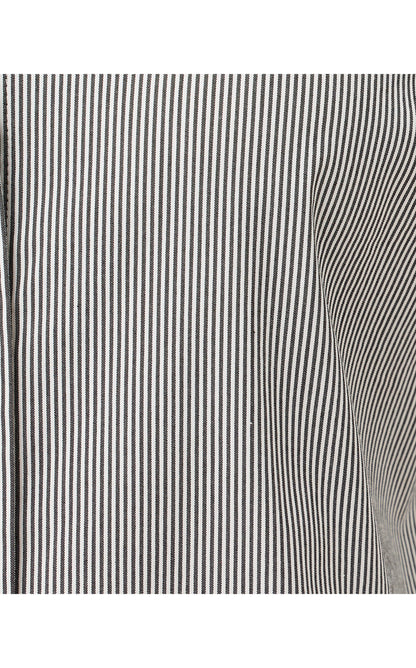 The RicRac Lilly Shirt - Noir Mirror Shirting Stripe