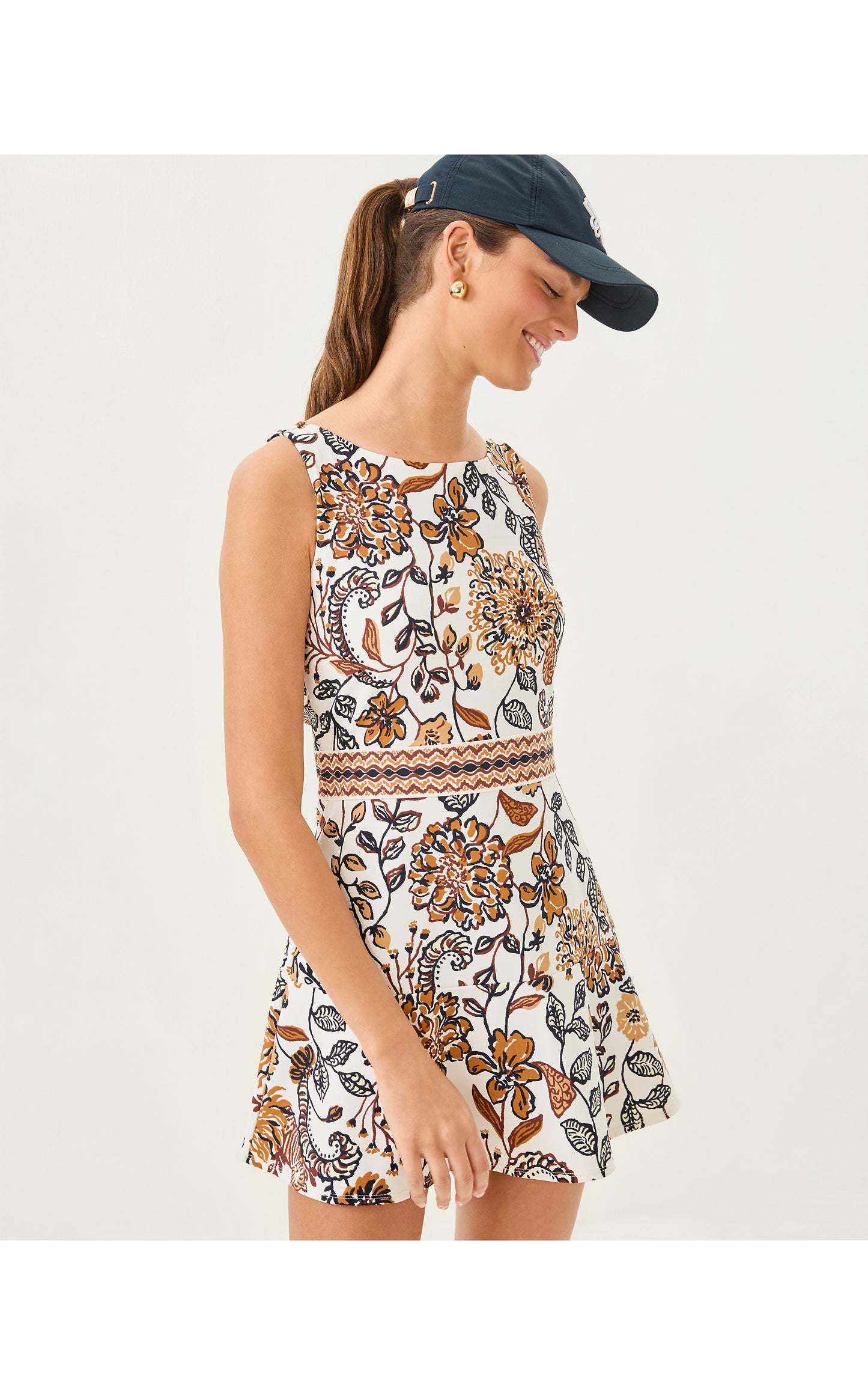 UPF50+ Fresh Squeeze Active Dress - Coconut Take Meowt