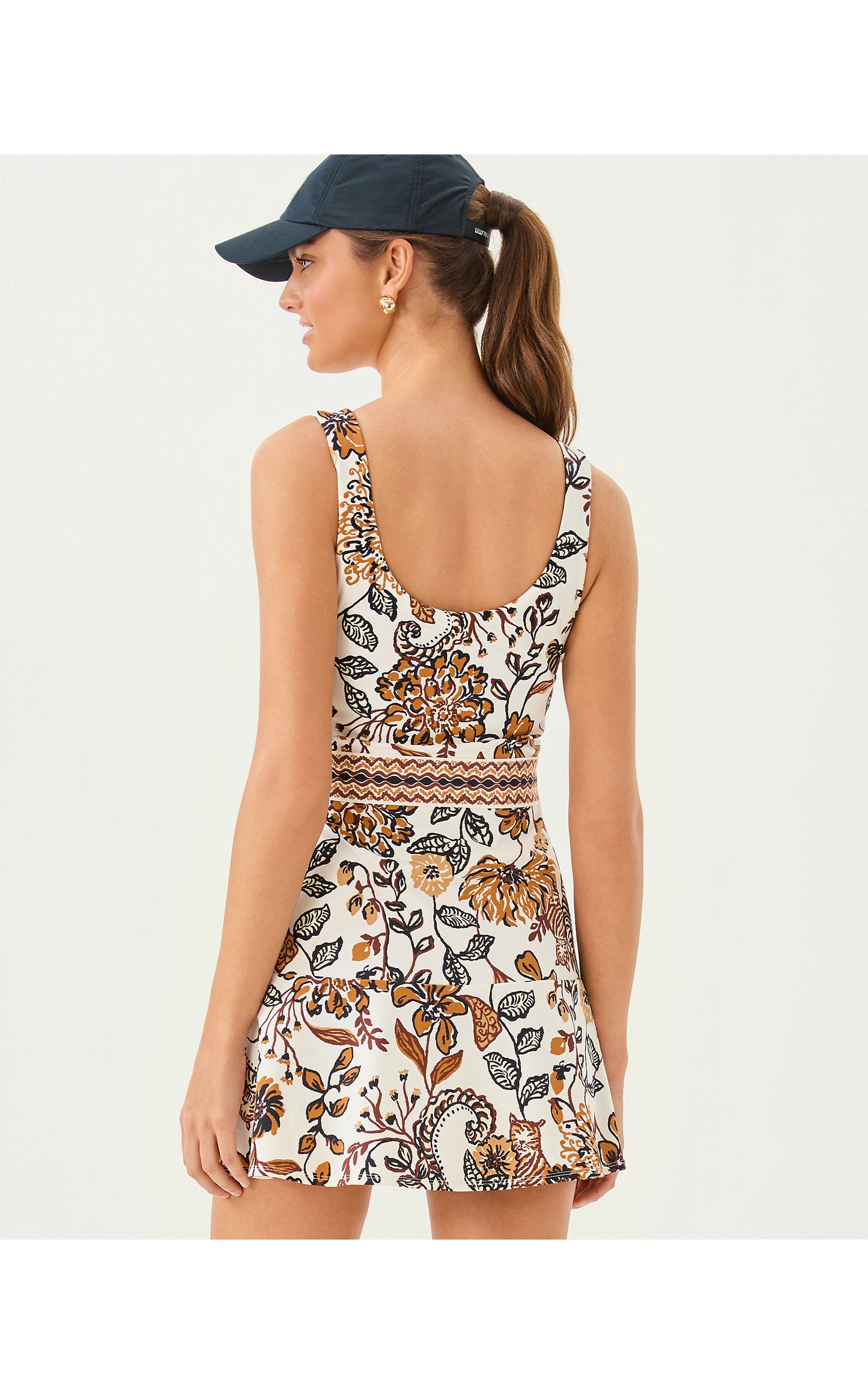 UPF50+ Fresh Squeeze Active Dress - Coconut Take Meowt