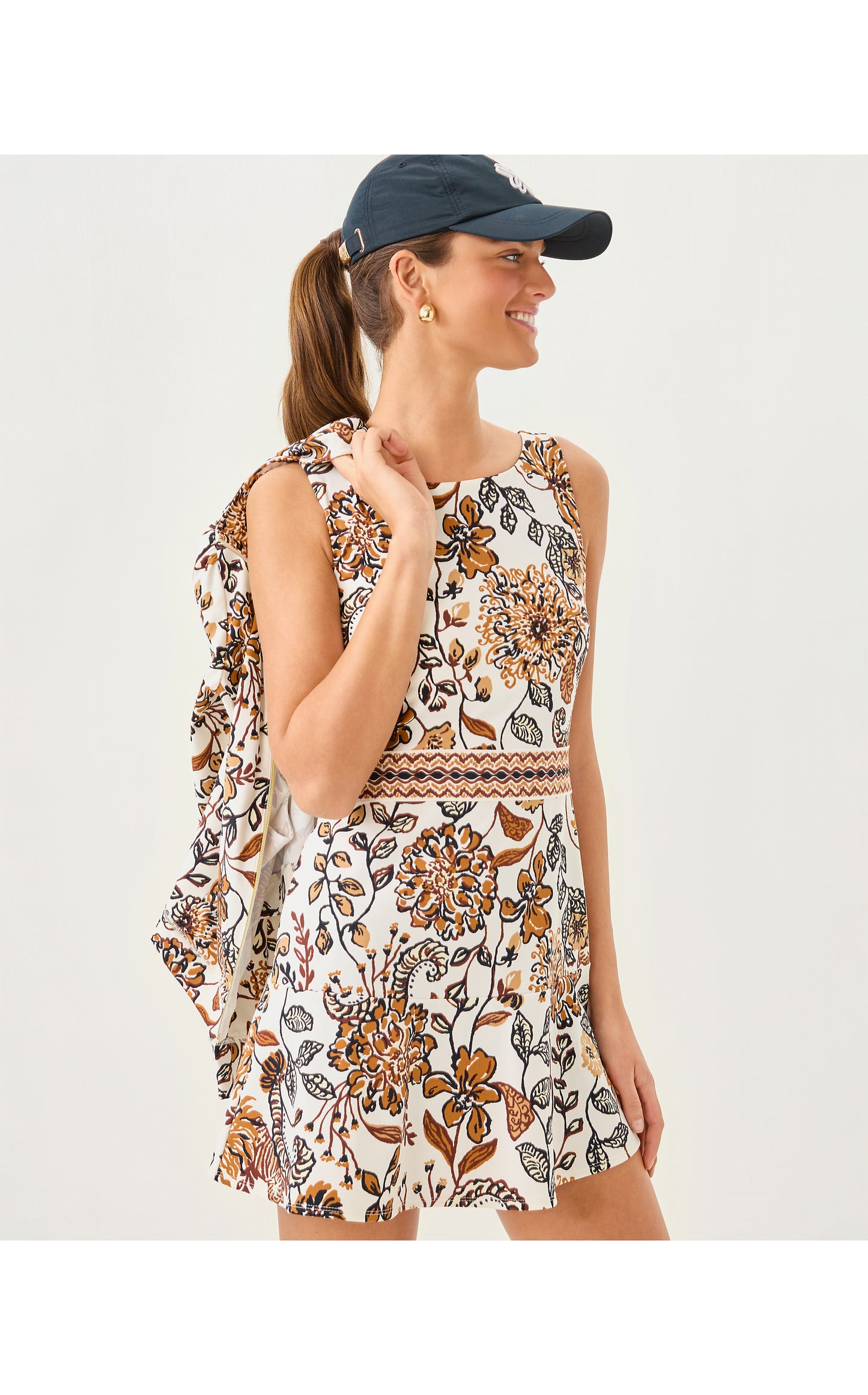 UPF50+ Fresh Squeeze Active Dress - Coconut Take Meowt