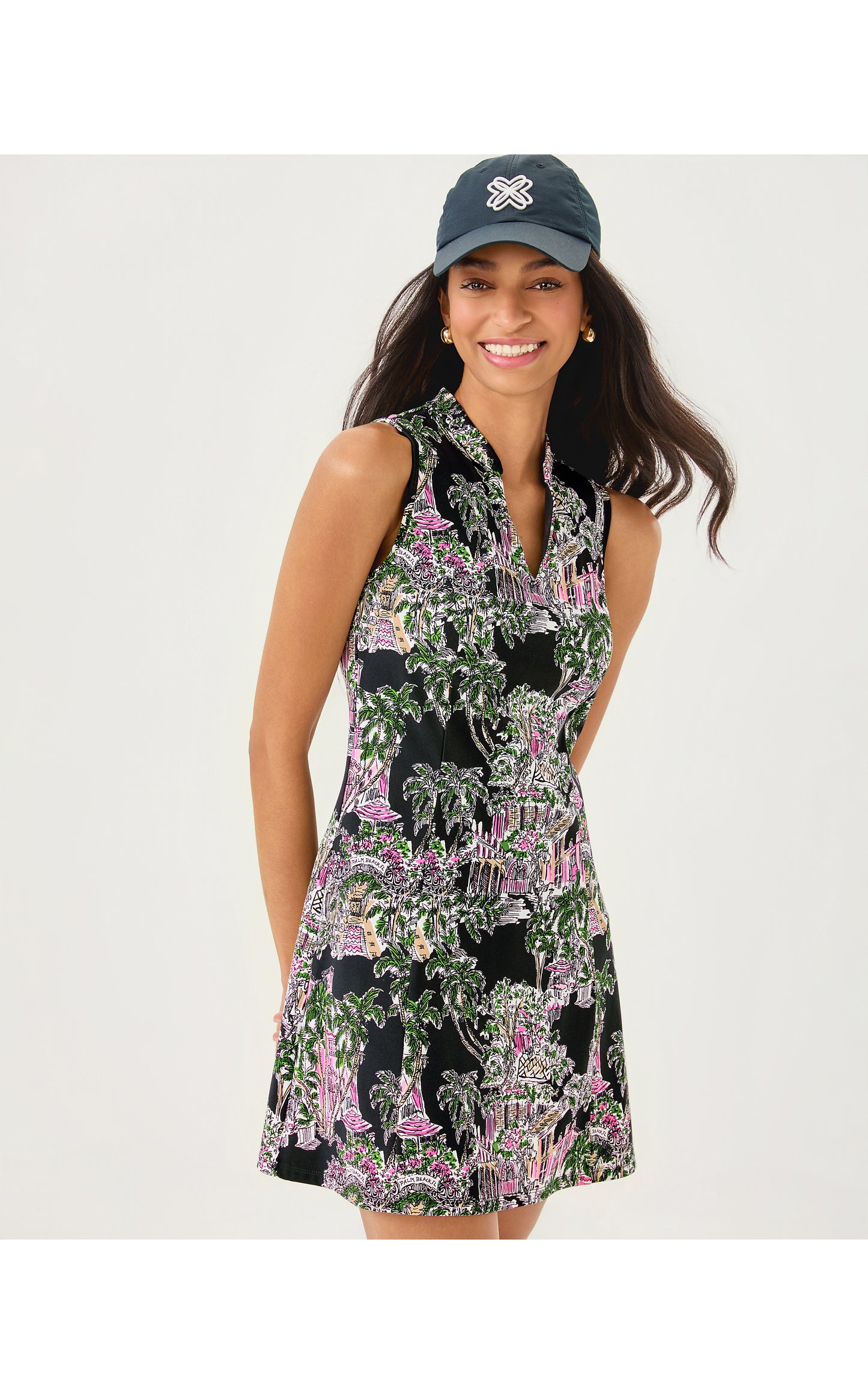 UPF50+ Luxletic Enna Active Dress - Onyx Pb Anniversary Toile