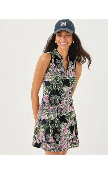 UPF50+ Luxletic Enna Active Dress - Onyx Pb Anniversary Toile