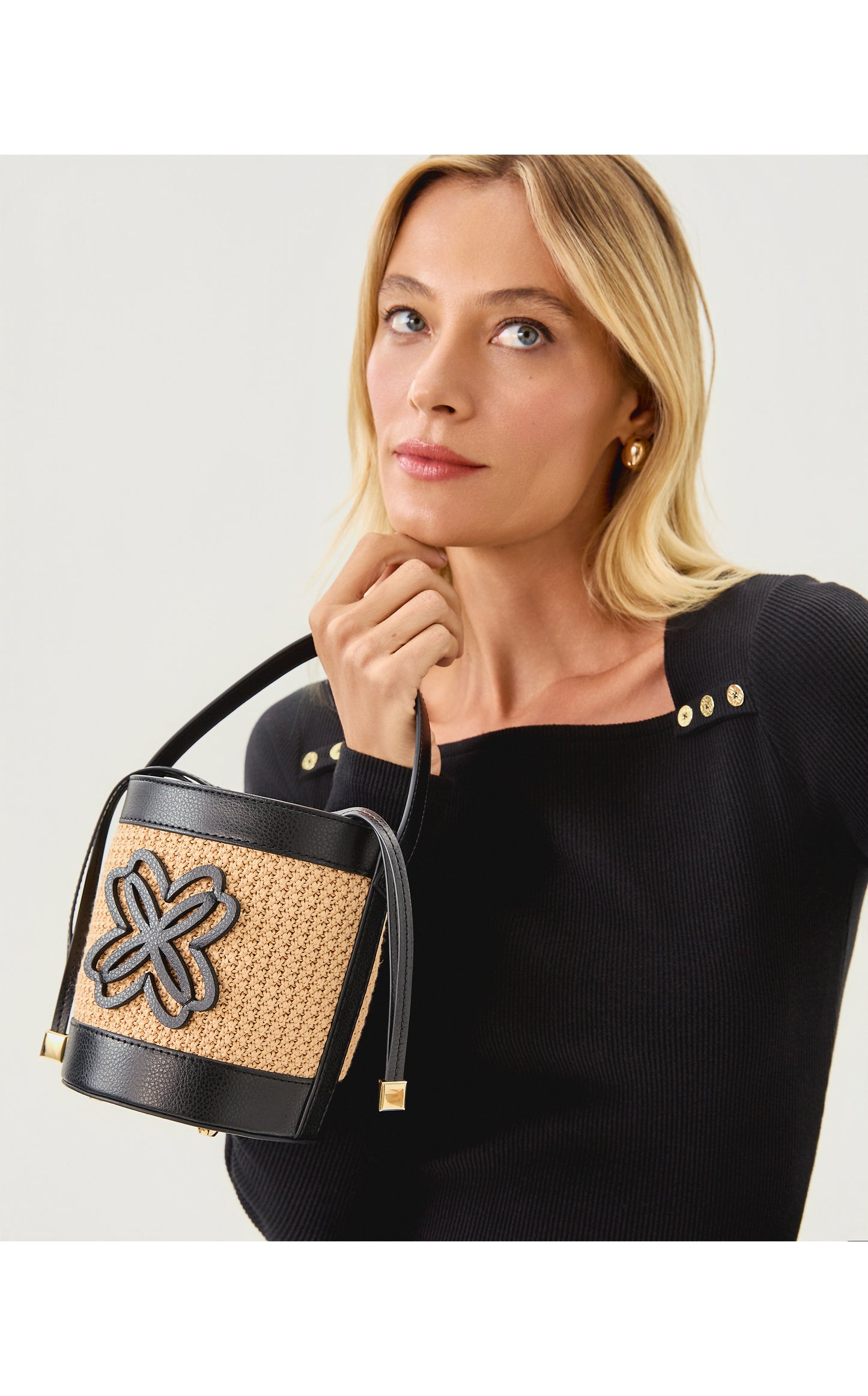 Malia Raffia Bucket Bag - Sunbaked Tan