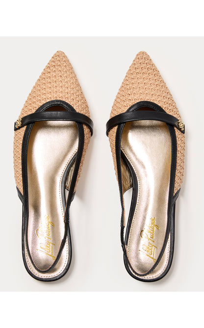 Malia Raffia Slingback - Sunbaked Tan