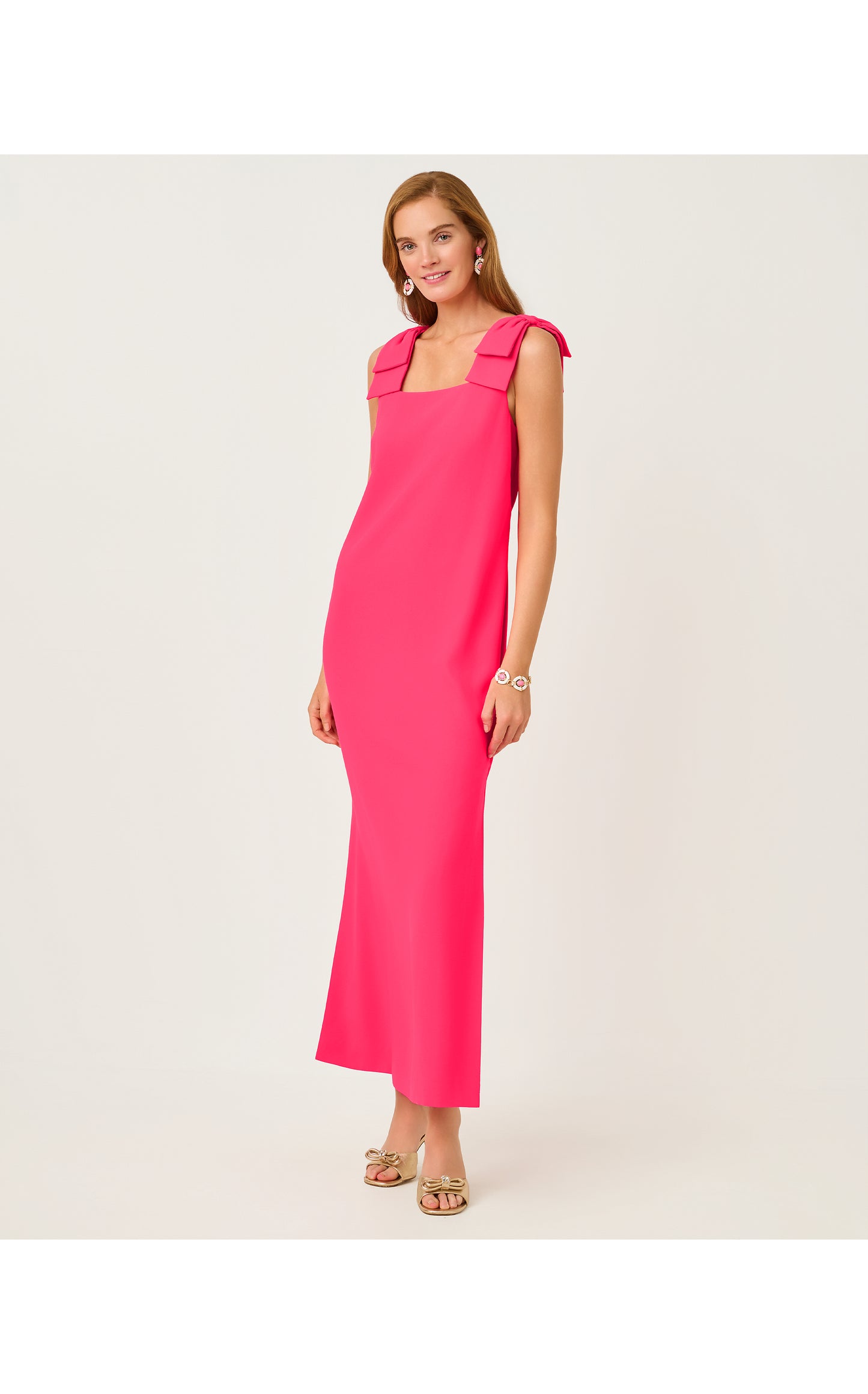 Bernice Maxi Dress - Lipstick Pink