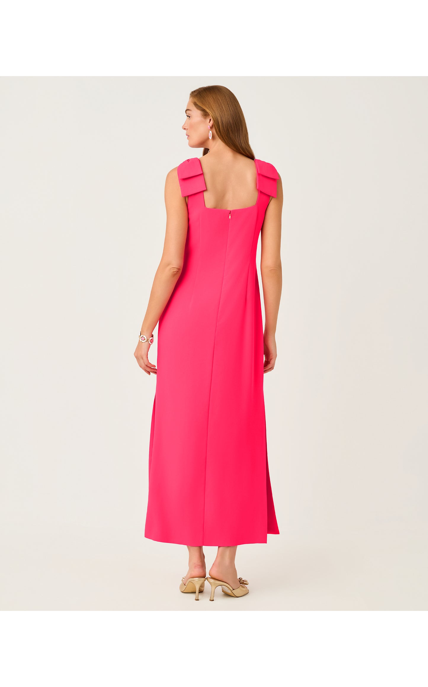 Bernice Maxi Dress - Lipstick Pink