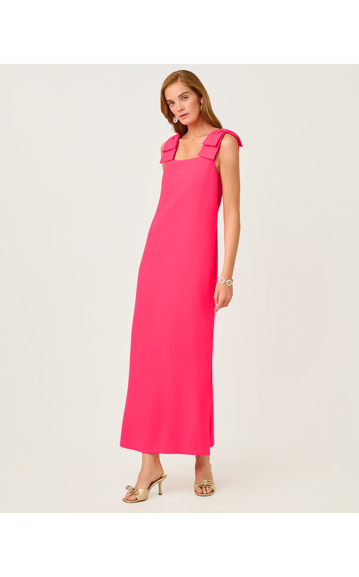 Bernice Maxi Dress - Lipstick Pink
